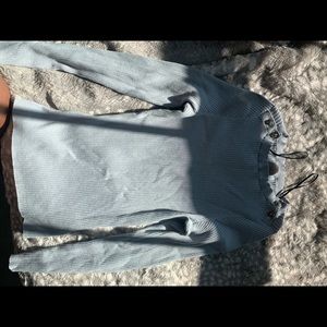 Knit Baby Blue H&M dress shirt size small